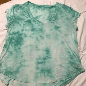 turquoise and white tops